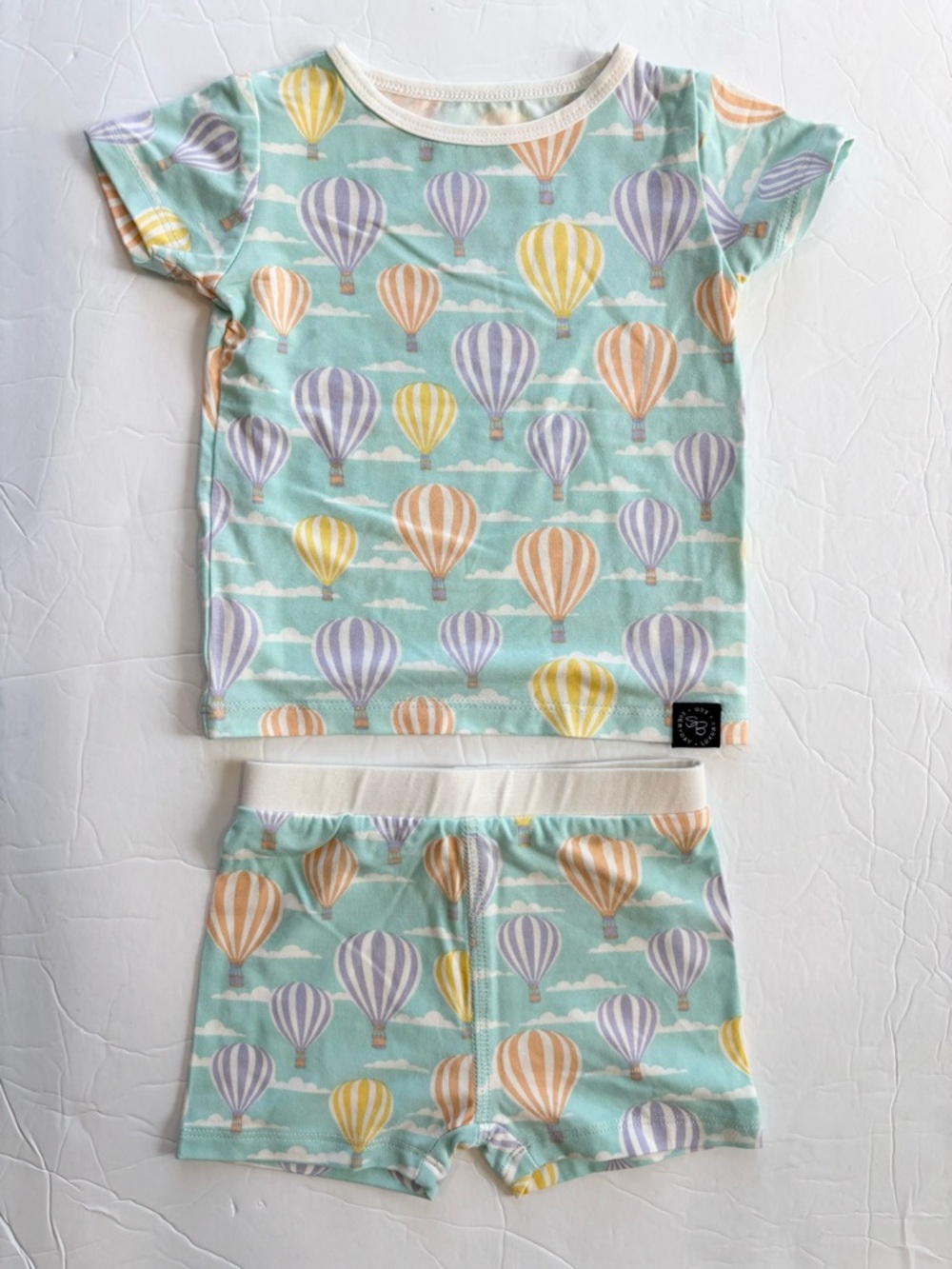 Sweet Bamboo Vintage Balloons Short Sleeve Bamboo Pajama Set 12-18 months